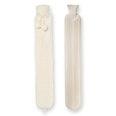 Nicola Spring - Knitted Long Hot Water Bottle & Cover
