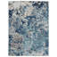 Tapis abstrait bleu / ivoire Thorold-1023004145