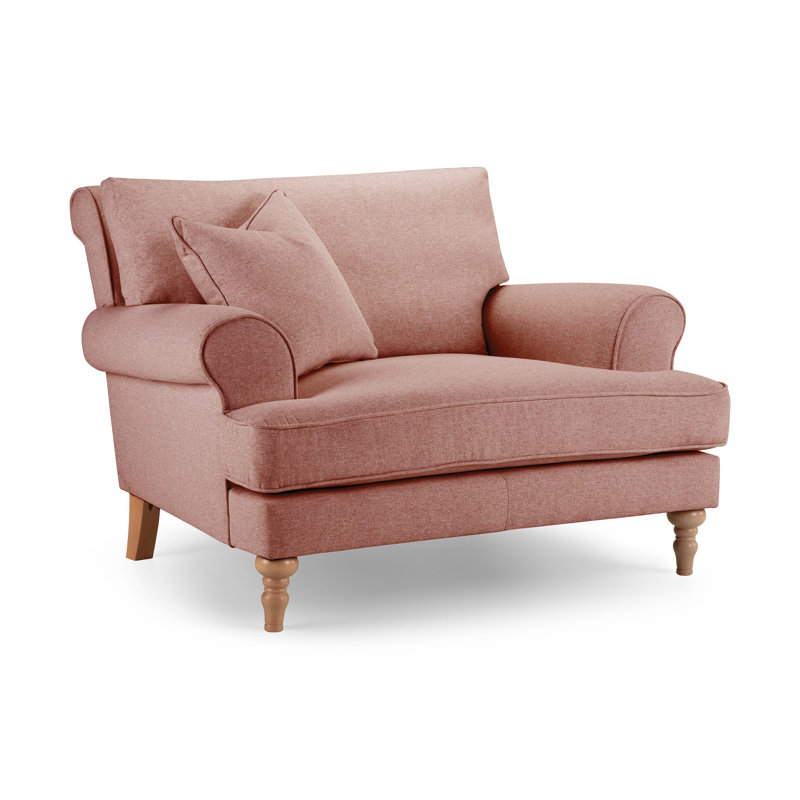 Adama Upholstered Accent Chairs, Orange