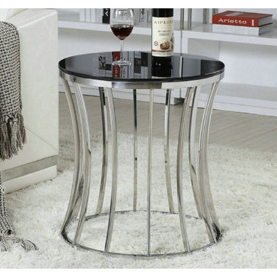 Charlotte Glass Top End Table