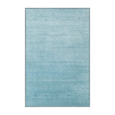 Tapis de zone bleu contemporain