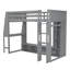 Lit mezzanine en bois avec bureau Wood-1321900124