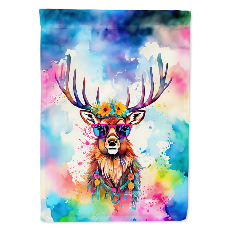 Drapeau de maison de cerf hippie