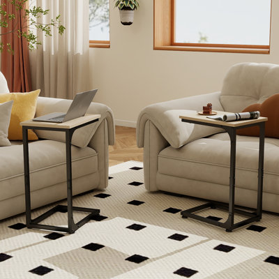C-Shaped End Table