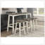 Ensemble de 2 tabourets de bar de style transitionnel, meubles en bois d'hévéa massif-340450081