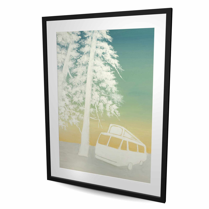 Impression de carte de voyage illustrée de camping pour la décoration intérieure