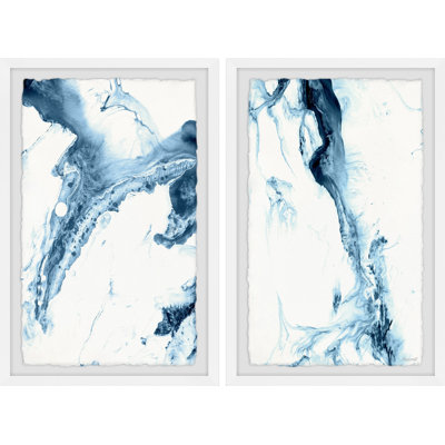 Watery par Marmont Hill - ensemble de 2 reproductions de cadres photo simples