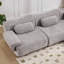 Combinaison modulaire, forme de joint en bambou, fauteuil, très grande compression et assise profonde en chenille 3 + 1 places (avec 3 coussins)