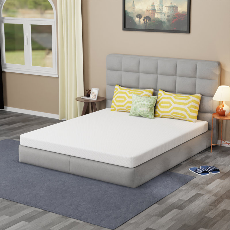 Matelas en mousse viscoélastique pelucheuse 5 po Alwyn Home Orderville, Très grand