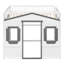 Lit mezzanine double avec bois de pin massif blanc et gris pour une structure durable et tendance