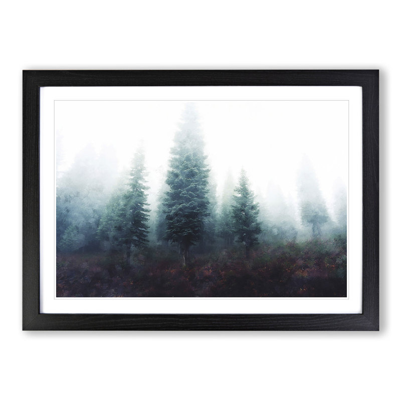 Fire Tree Forest Vol.1 - Framed Print, Black Framed, 27cm H x 36cm W x 2cm D