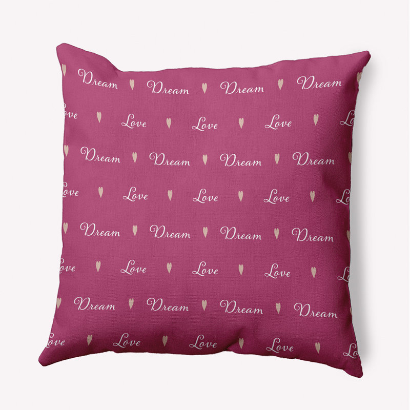 Reversible Throw Pillow, 26" H x 26" W, Square