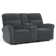 Endrik 78.3" Width Wall Hugger Power Reclining Loveseat with Console, for Small Spaces Living Room and RV