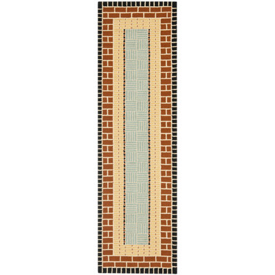 Bowden Hand Hooked Performance Geometric Rug