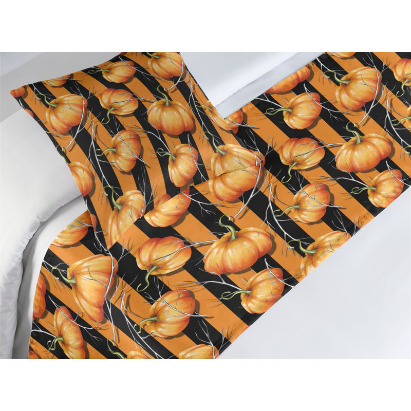Ensemble de chemin de lit citrouille Ambesonne, Simple