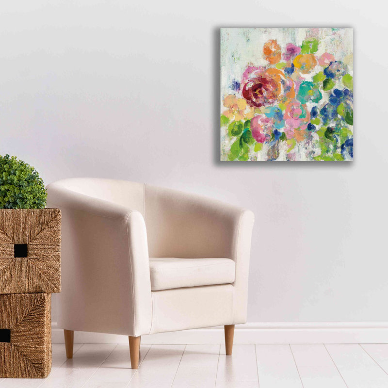 «Hydrangea Bouquet II» par Silvia Vassileva, art mural sur toile, H 26 po x l 26 po x P 1,5 po
