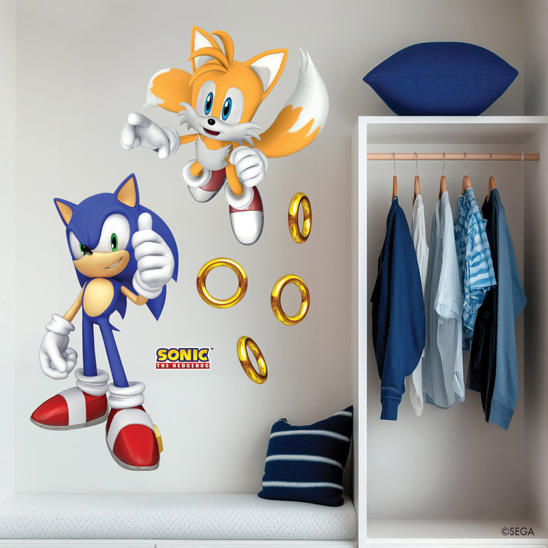 Sonic The Hedgehog Sonic and Tails Wall Decals