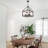 Nicoletti 4 - Light 16.7" Antique Black Lantern Square Chandelier