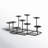 9'' H Metal Tabletop Candelabra