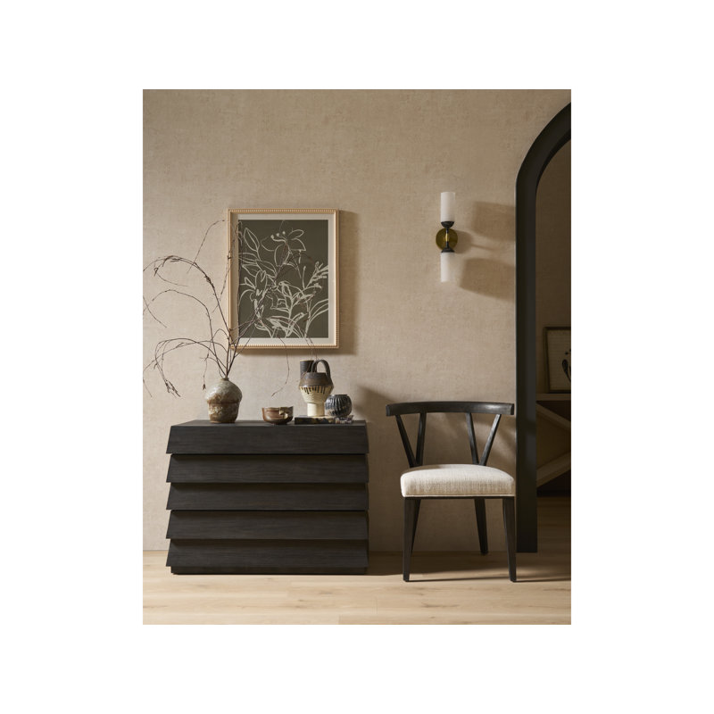 Dwell Upholstered Dining Chair, Brown