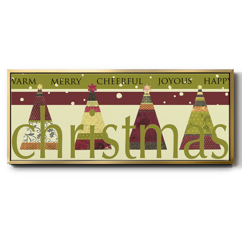 «Happy Merry Joyous», toile encadrée, H 24 po x l 60 po
