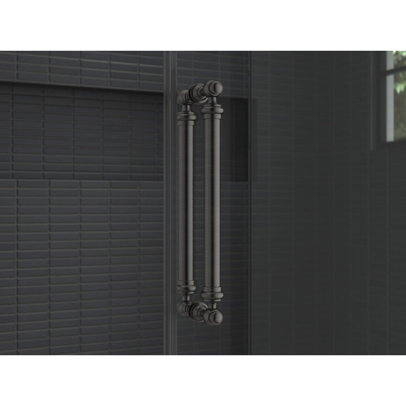 Artifacts 80-7/8 In. H Sliding Shower Door With 3/8 In.-Thick Glass