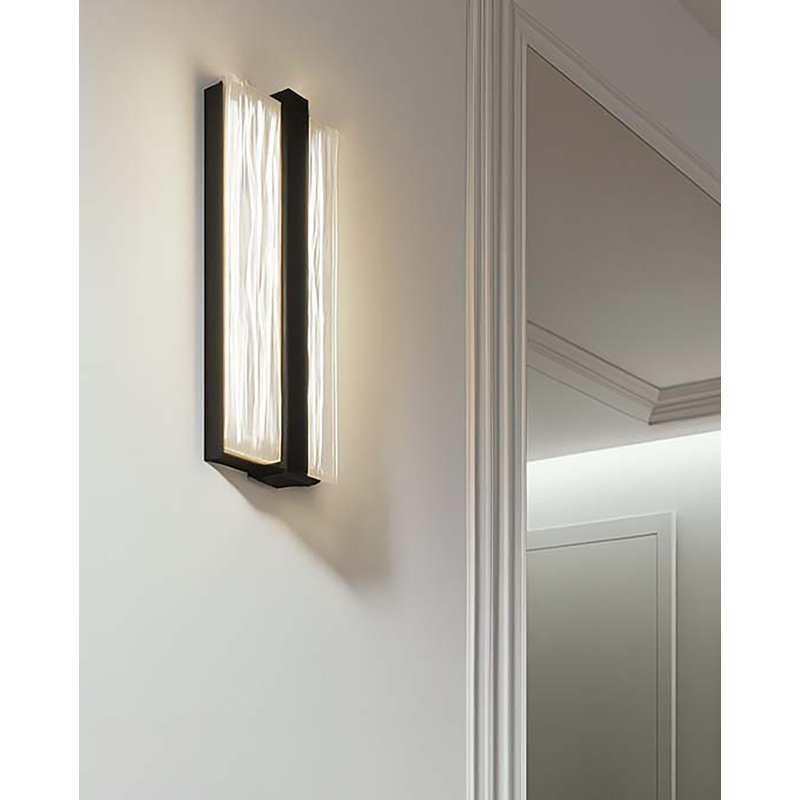 Gallery LED Wall Sconce, Black, 14 W