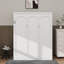 Lit escamotable double avec tablettes