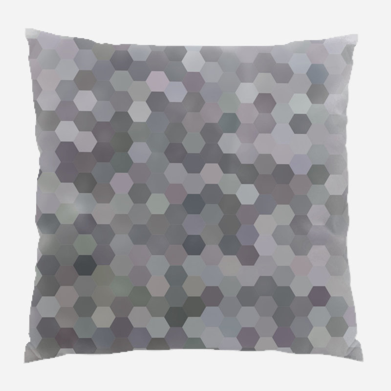 Geometric Microsuede Reversible Throw Pillow