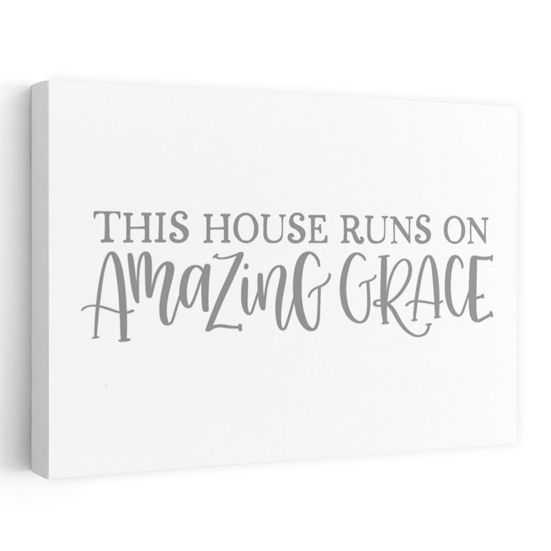 «This House Runs On Amazing Grace», art contemporain abstrait, H 24 po x l 36 po
