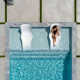 Panama Jack Set Of 2 Wave In-pool Chaise Lounger With End Table