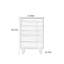 Commode en bois massif de style moyen