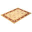 Tapis unique noué à la main ivoire / rouge / jaune Visham Mogul 8 pi 2 po x 10 pi 4 po