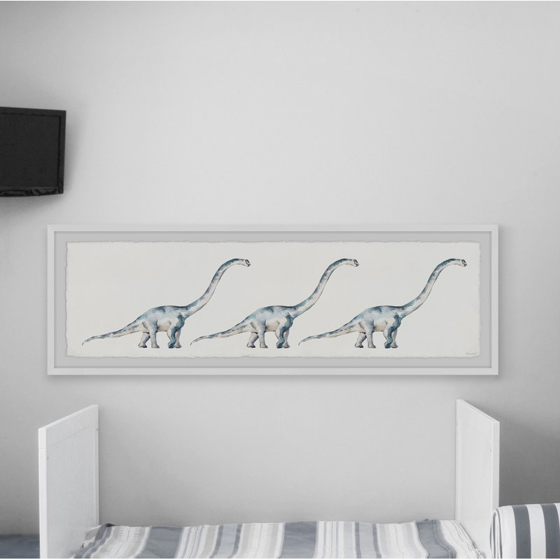 «Bieber Huge Dinosaurs», reproduction encadrée, H 15 po x l 45 po x P 1,5 po