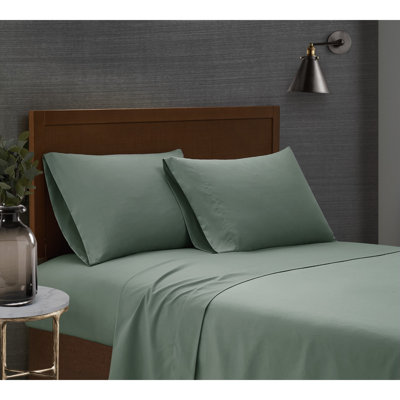London Fog Garment Wash Solid Sheet Set