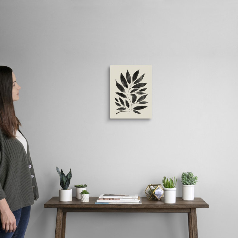Art mural sur toile Branched Composition II, Toile tendue, H 14 po x l 11 po