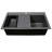 Nantucket Sinks 33 inch Dualmount Workstation Granite Composite Black