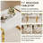 71" Modern Dining Room Table Set, High Gloss Kitchen Table With Chairs, Faux Leather Seats With Gold Metal Legs-1103072084