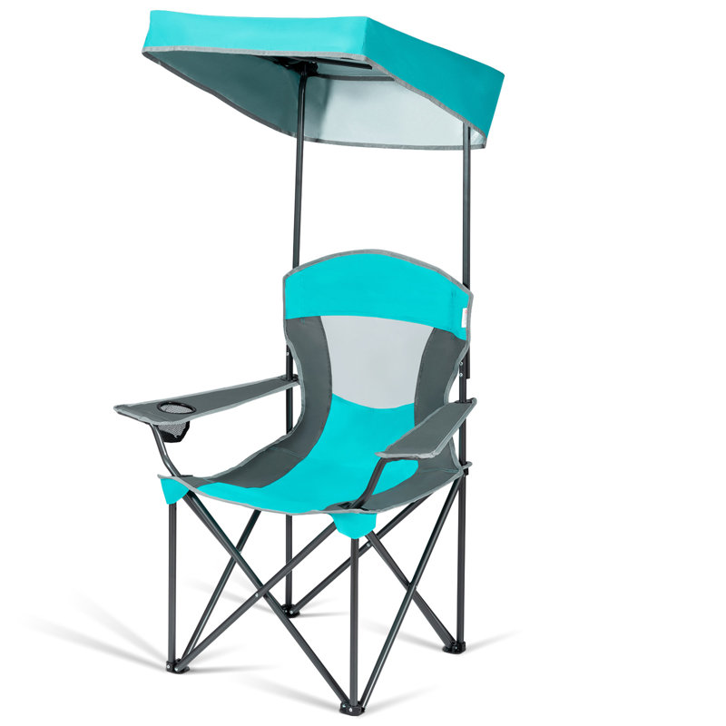 Chaise de camping pliante Nimmons, Turquoise