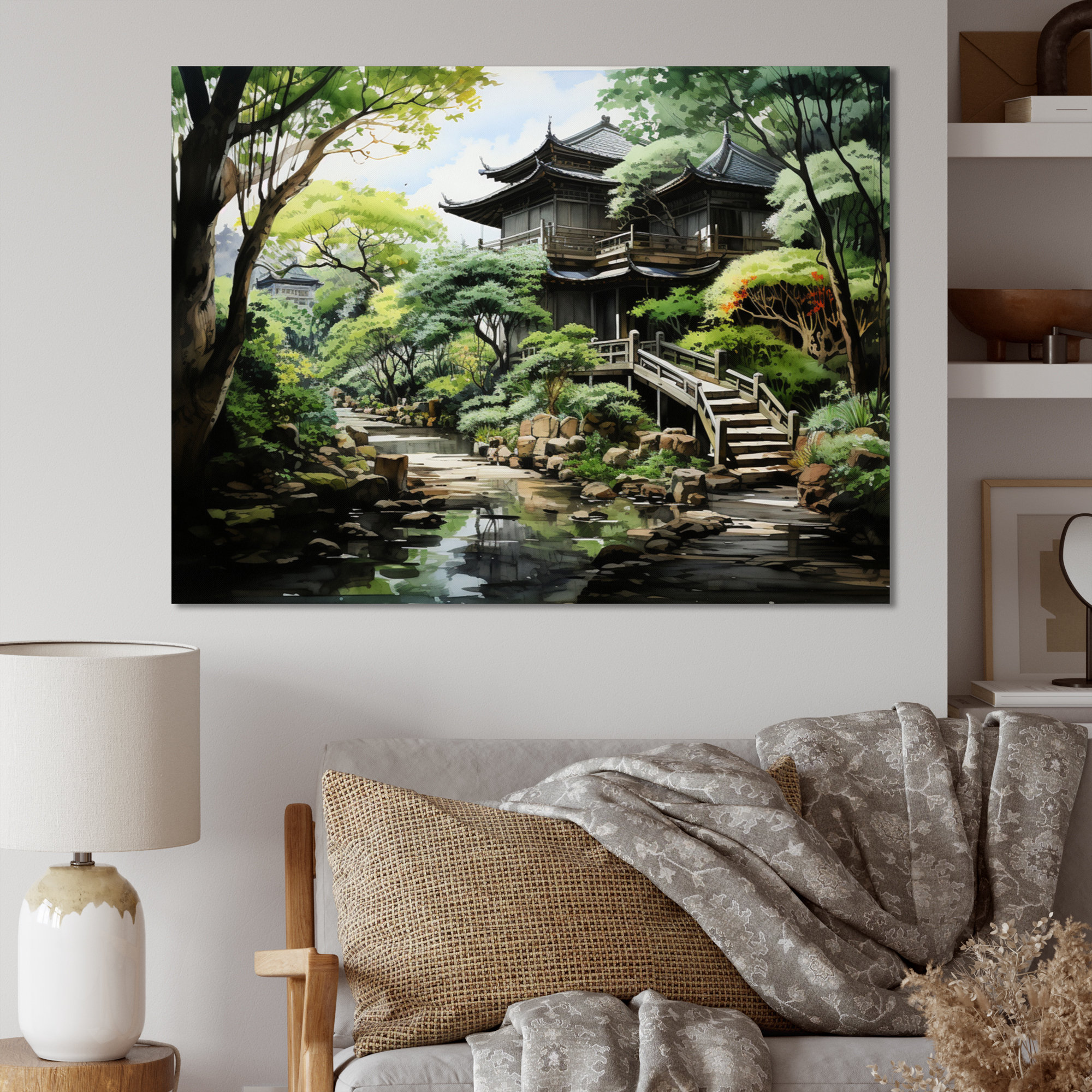 Loon Peak® Japon Zen Garden Serenity I On Canvas Print | Wayfair
