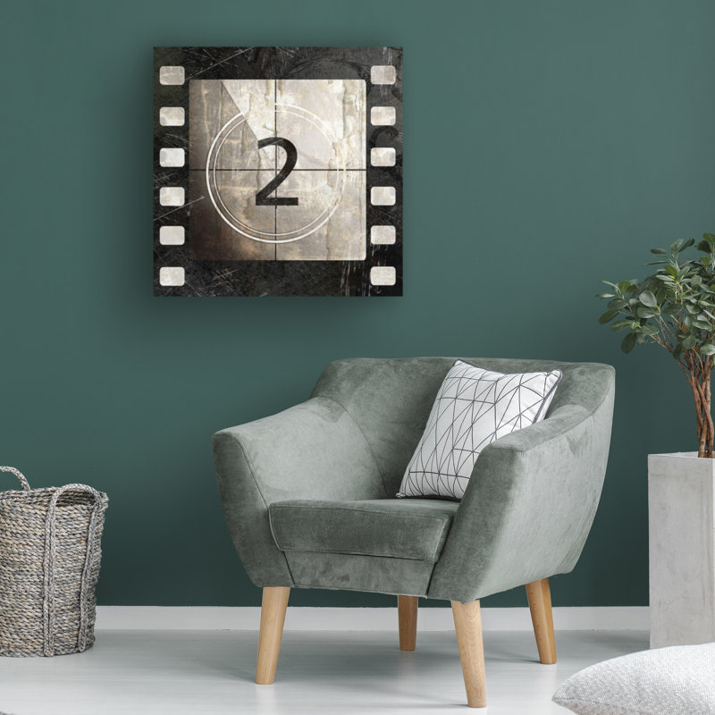 Wrapped Canvas Wall Art - Color Bakery 'Vintage Countdown II' Wall Art for Living Room, Bedroom, or Office Décor - 24X24