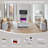 Maud 62.91" Wood Console Table with 3 Storage Drawers, Long Wood Sofa Table w/Curved Profile Design-572312756