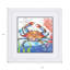 «Oceana Crab White», reproduction d'art encadrée