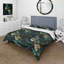 Deep Emerald Radiant Glamour Emerald I - Ensemble de housse de couette damassé-2025388889