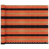 Amarionna 228.6cm H x 500cm W Orange/Black Vinyl Fence Panels