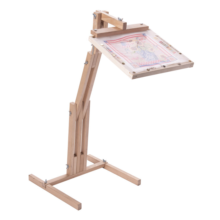 Adjustable Wooden Embroidery Stand Cross Stitch Holder Frame Rack Floor  Stand