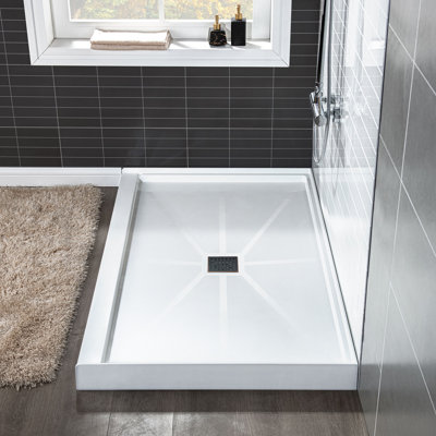 48" W x 36" D Shower Base