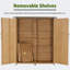 Tablettes de jardin en bois massif l 4,5 pi x P 1,5 pi-41400932