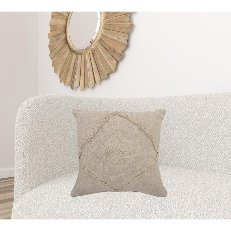 Throw Pillow Square Pillow Cover and Insert, Polyester/Polyfill