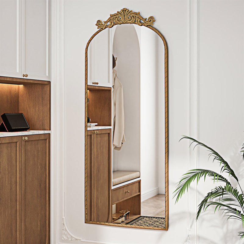 Full Body Mirror Wall Mounted Mirror, Bronze